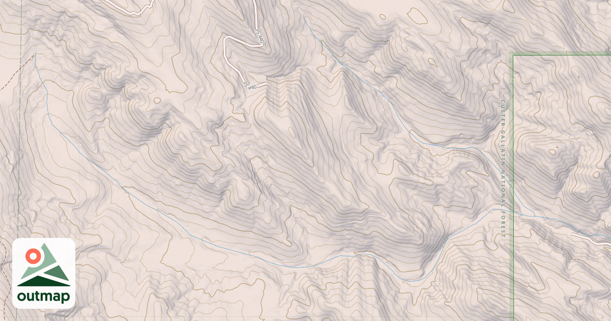 Map of Bear Canyon