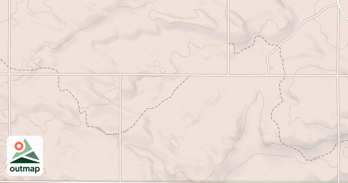 Map of Ogemaw Hills Trail