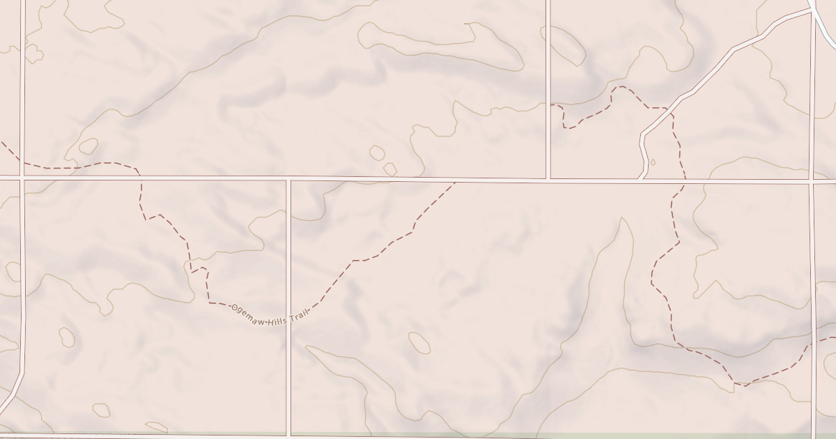 Map preview of Ogemaw Hills Trail