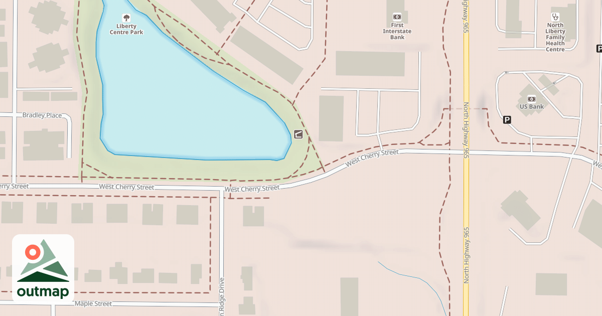 Map of North Ridge Trail