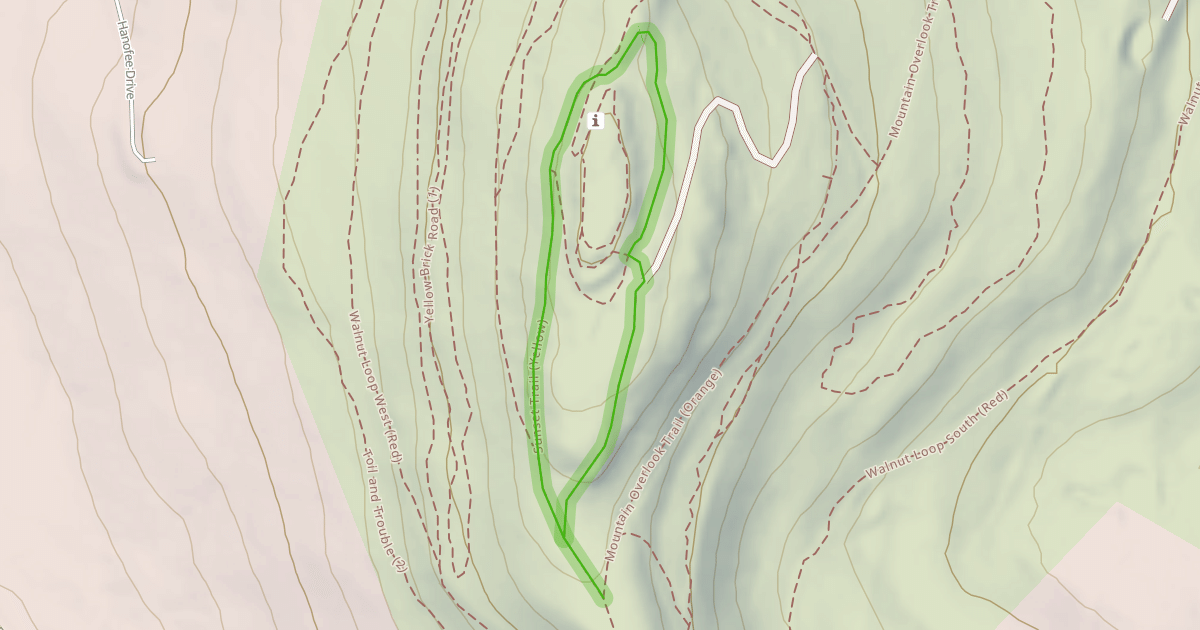 Map preview of Sunset Trail (Yellow)