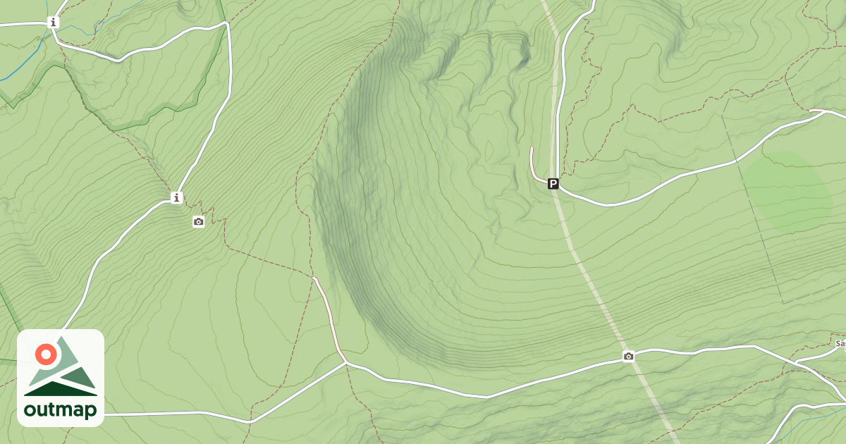 Map of Rothrock State Forest Seven Mountains Snowmobile Trails