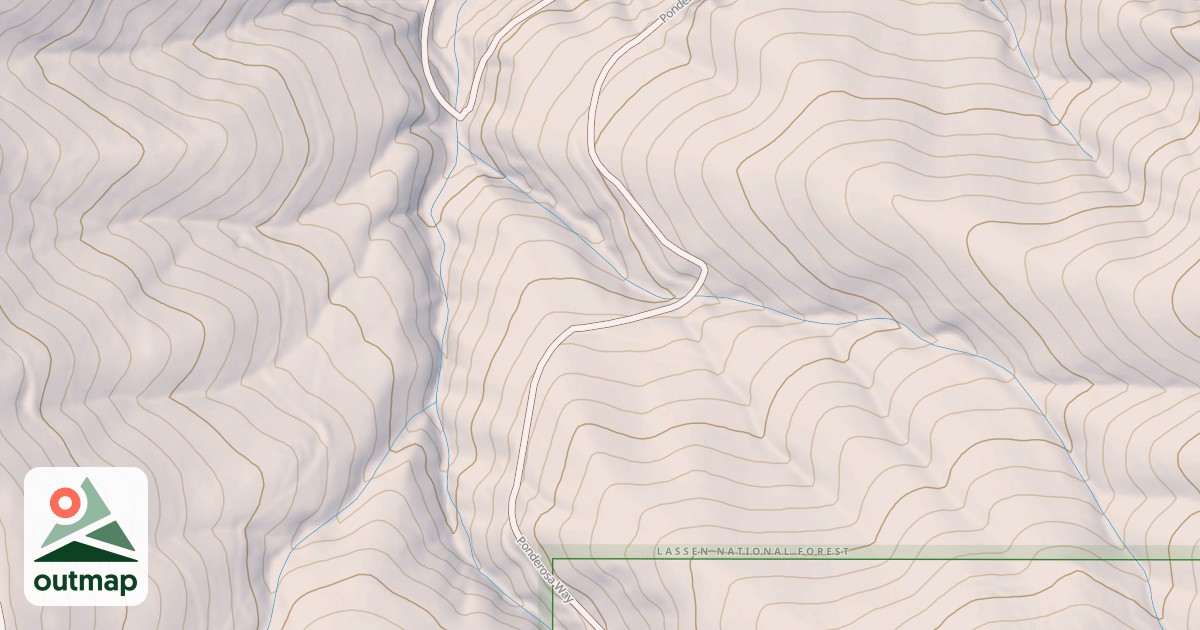 Map of PONDEROSA WAY