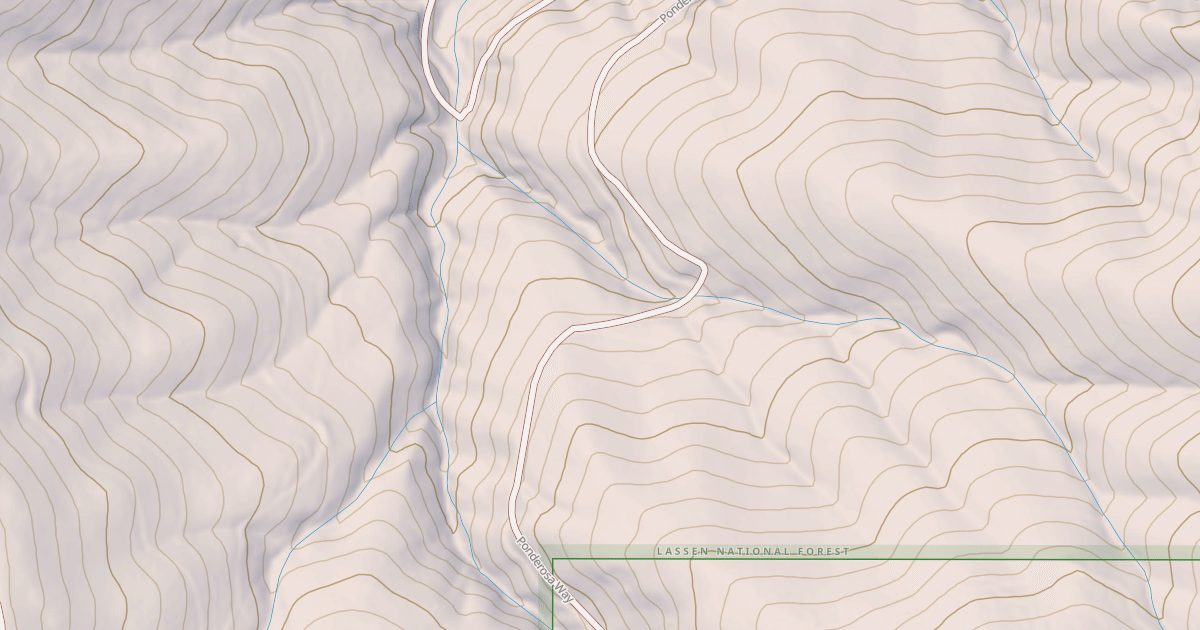 Map preview of PONDEROSA WAY