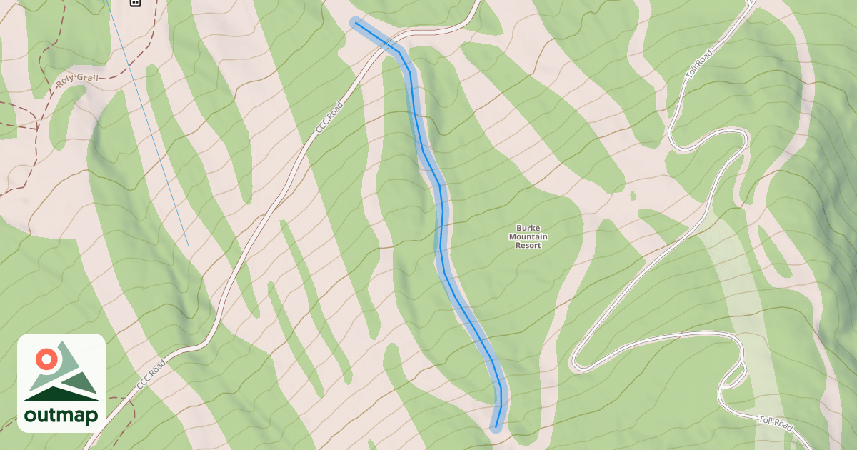 Map of Lower Doug's Drop