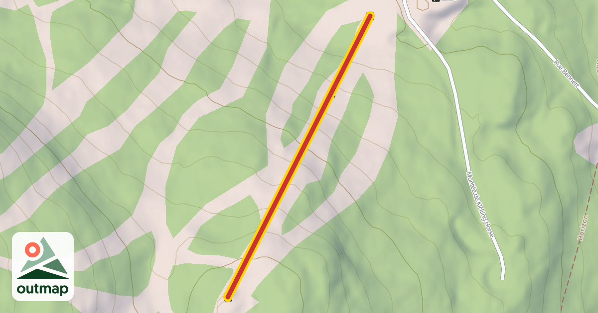 Map of Kicking Horse