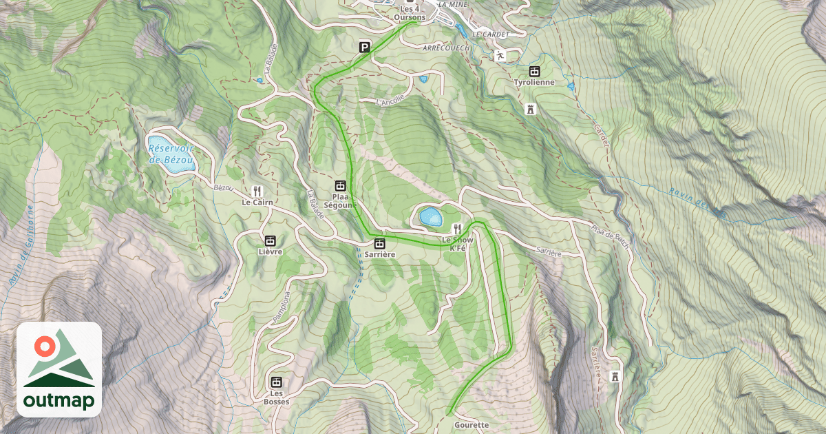 Map of Les Rhododendrons