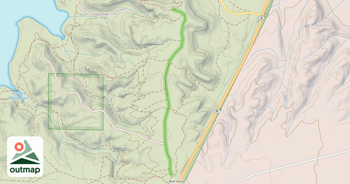Map of Arkansas Point Trail