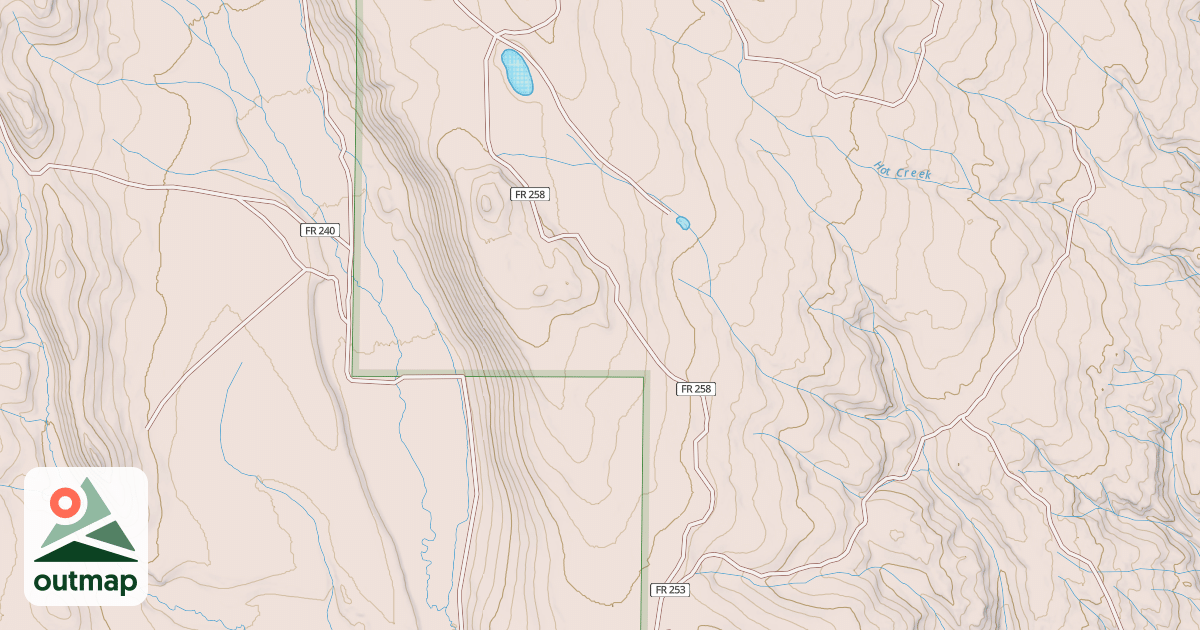 Map of DRY LAKE