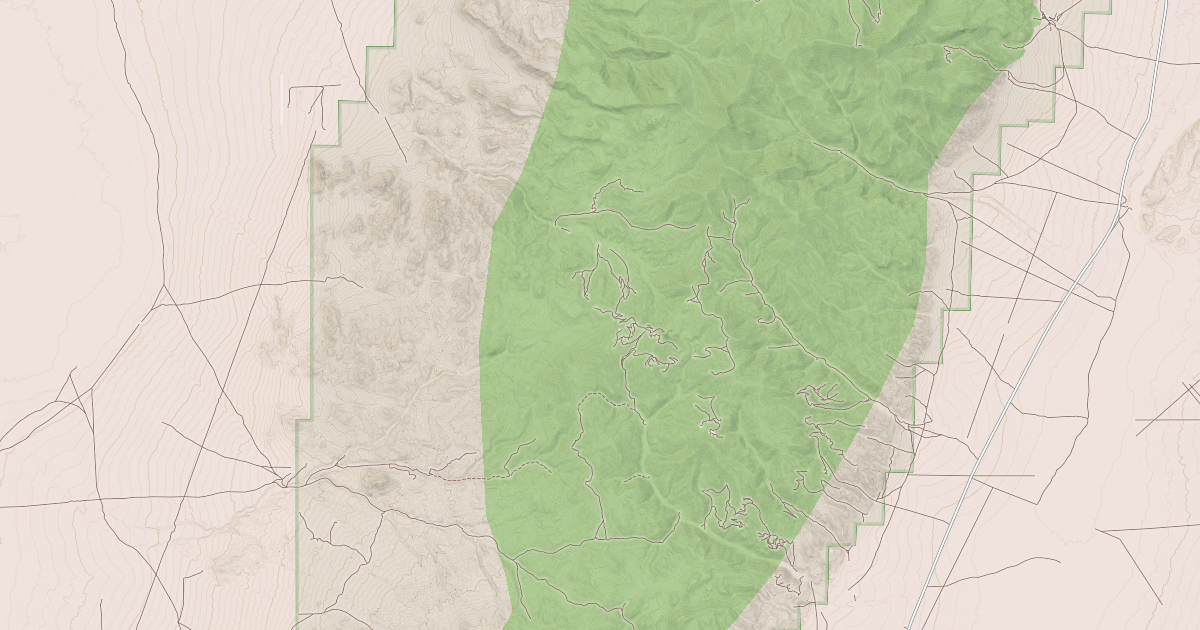 Map preview of NORTHUMBERLAND CANYON