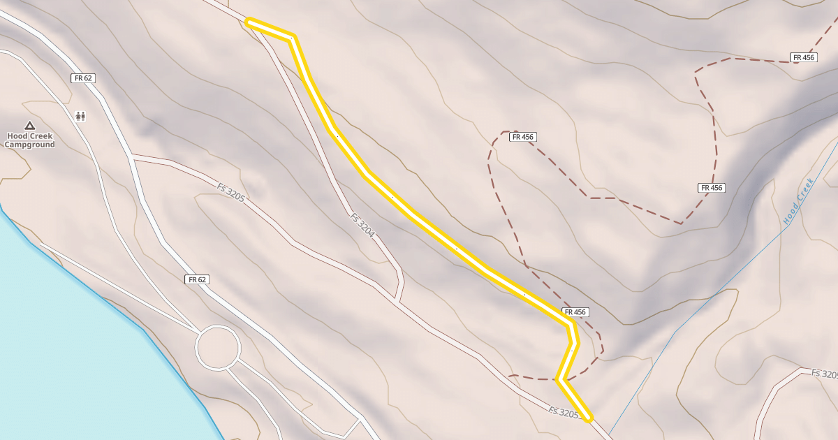 Map preview of Hyalite Canyon Trail