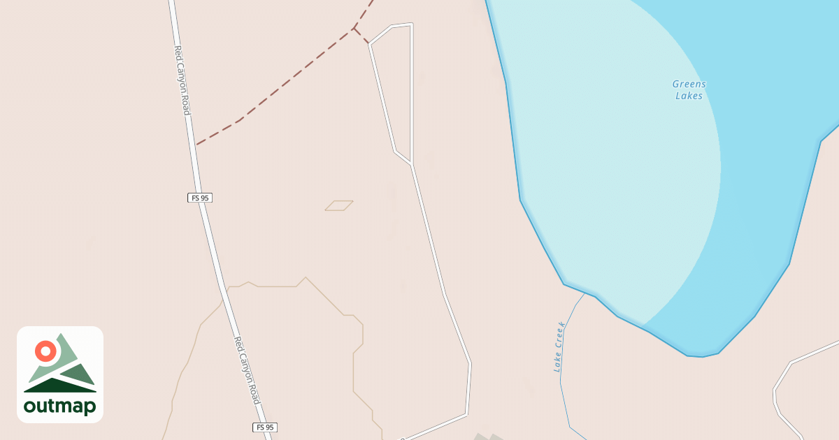 Map of GREENS LAKE