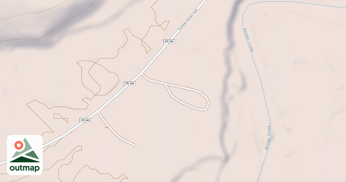 Map of BUNKER CREEK B