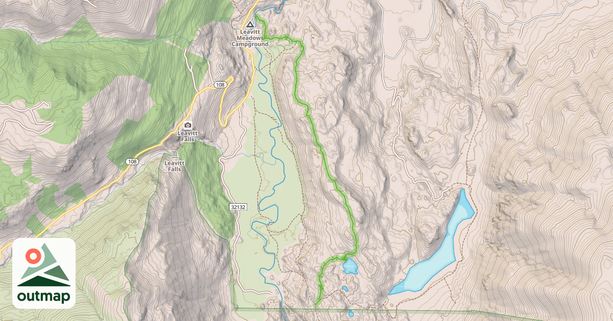 Map of Secret Lake Trail