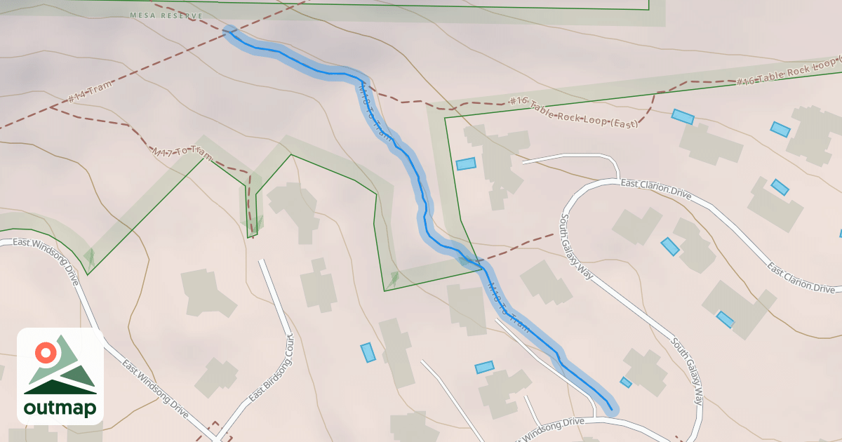 Map of M18 To Tram