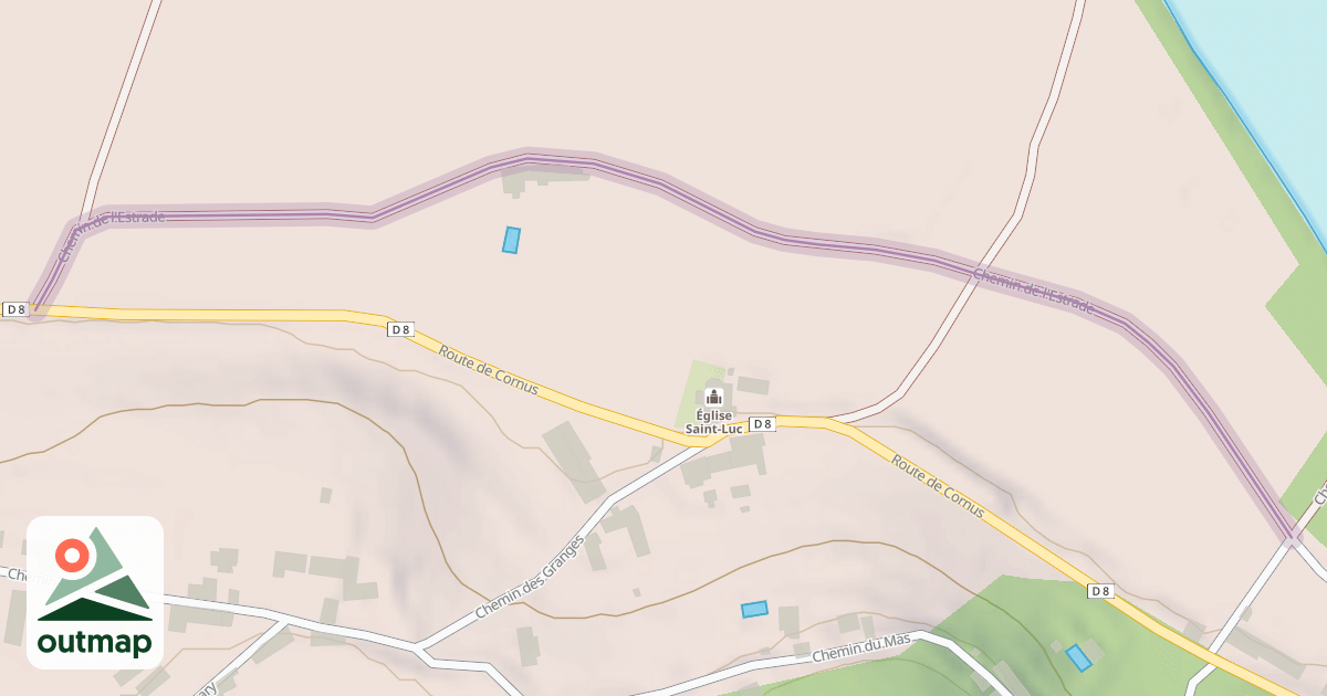 Map of Chemin de l'Estrade