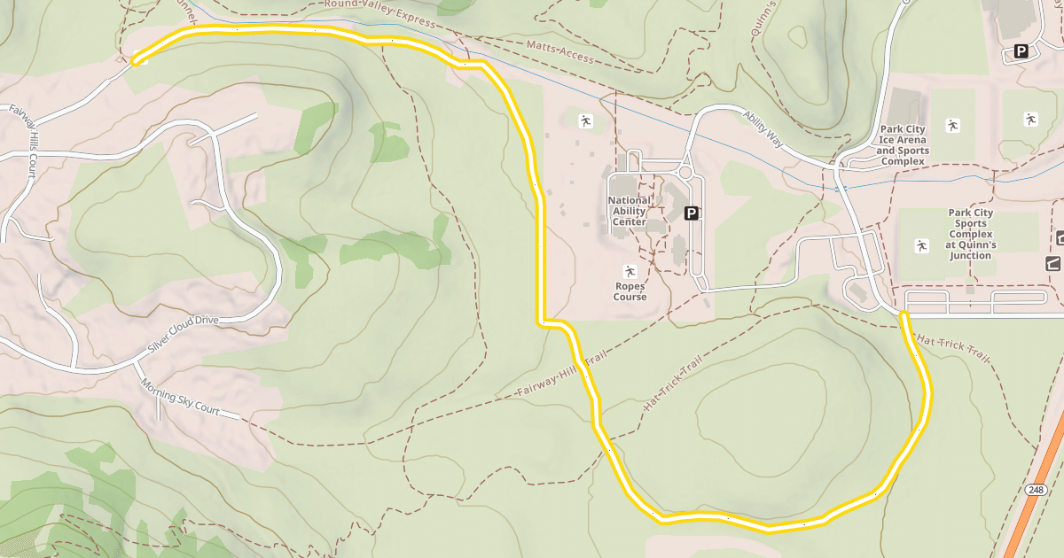 Map preview of Fast Pitch Trail