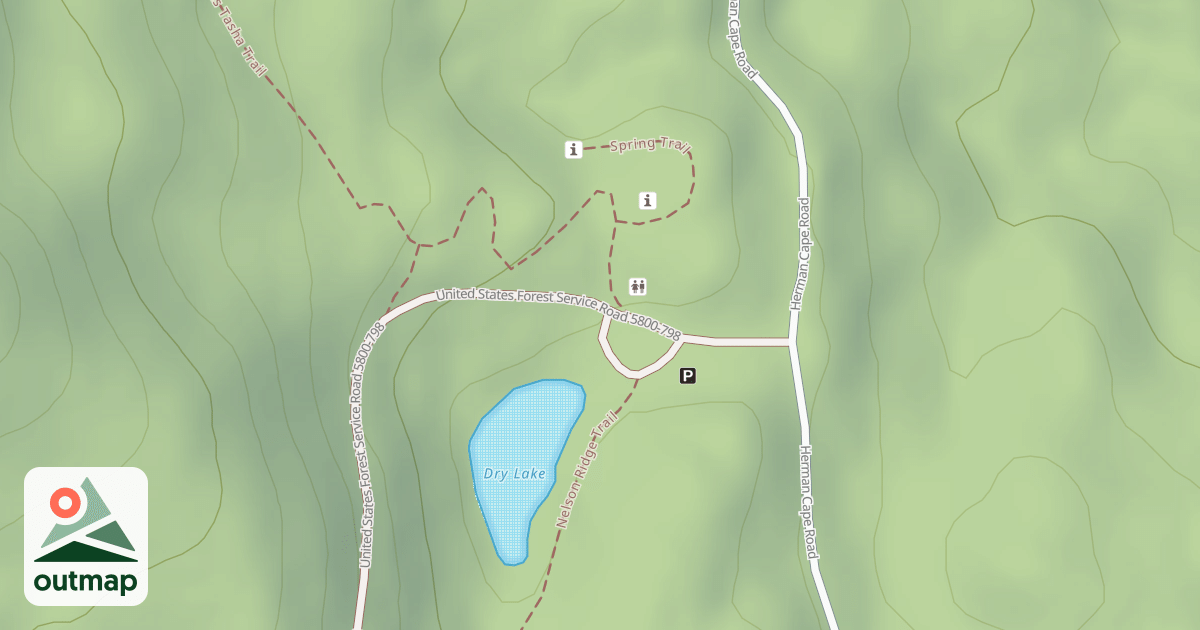 Map of DRY LAKE TRAILHEAD