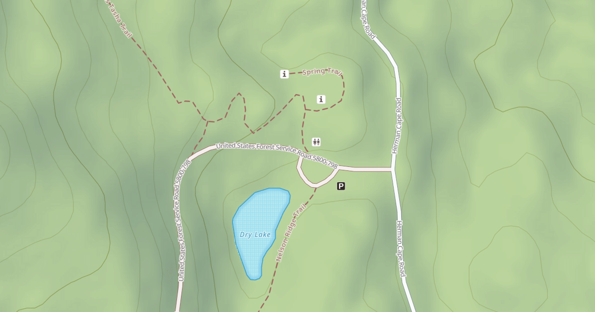 Map preview of DRY LAKE TRAILHEAD