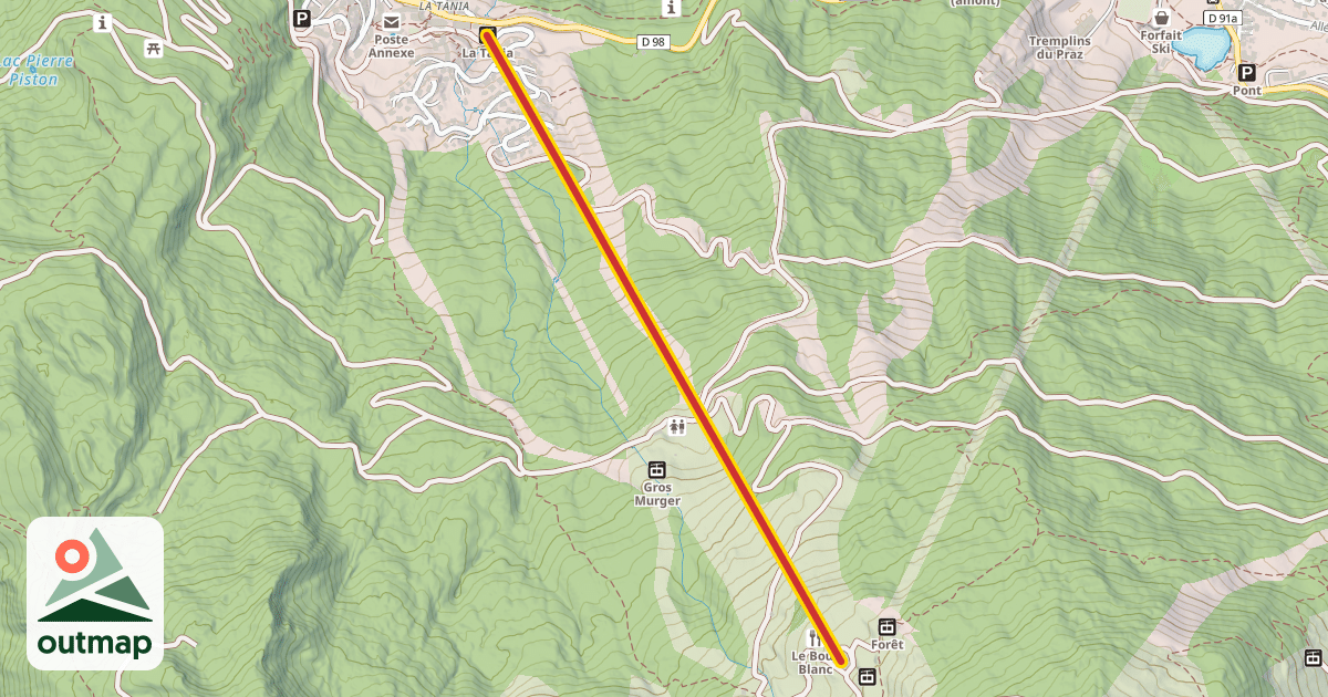 Map of La Tania