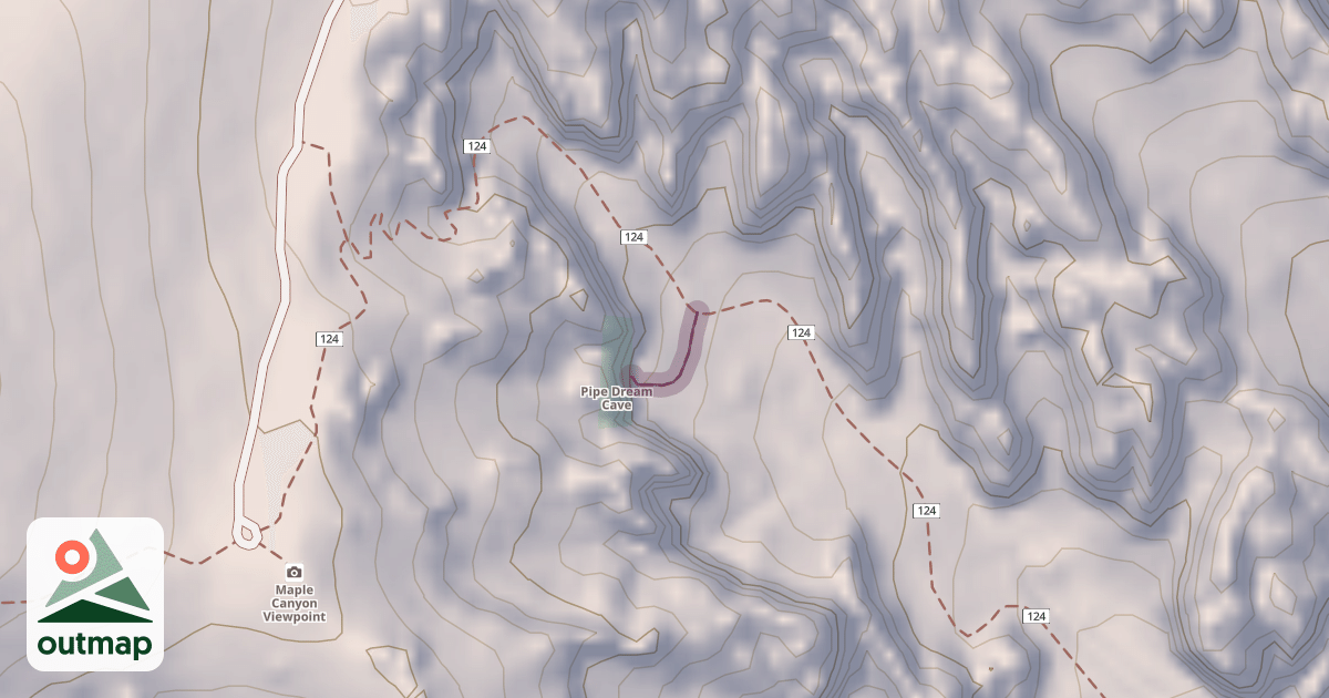 Map of Pipe Dream Trail