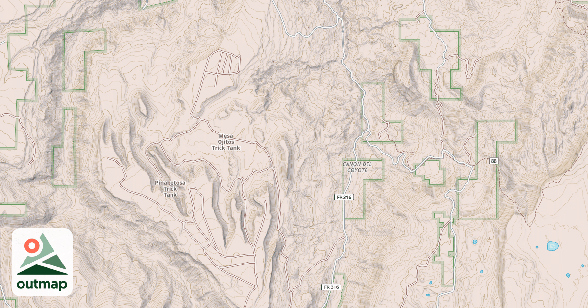 Map of LOMA REDONDA
