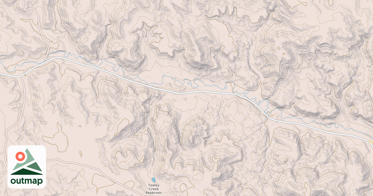 Map of TOOLEY CREEK