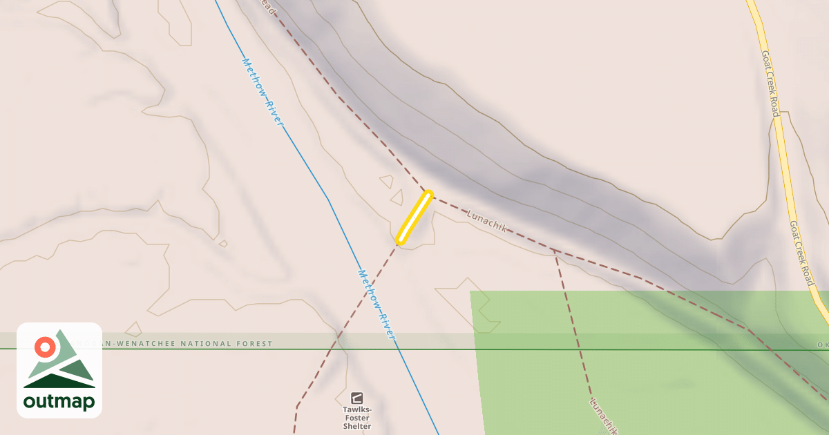 Map of Methow Valley Community Trail- Browns Farm to Suspension Bridge Trailhead