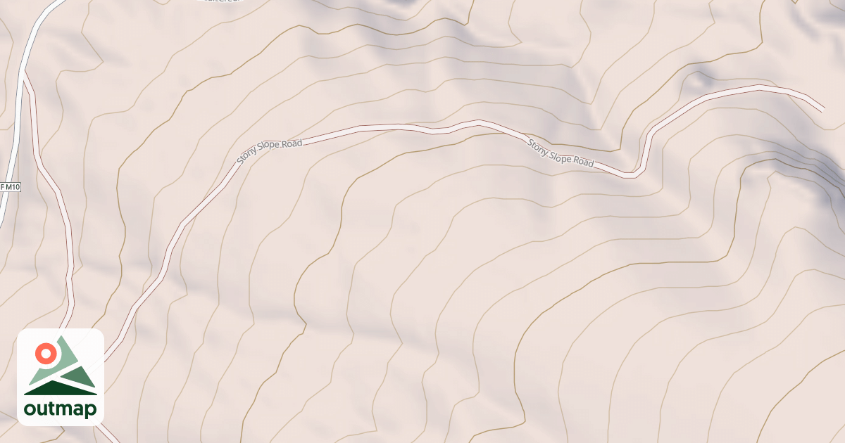 Map of STONY SLOPE