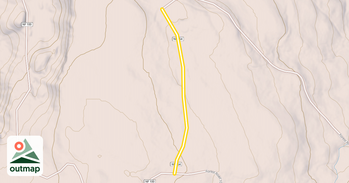 Map of Forest Road 3054