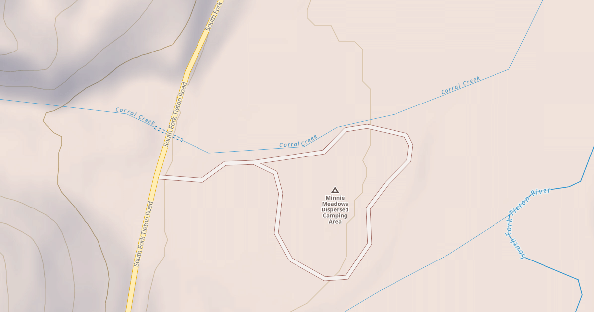 Map preview of MINNIE MEAOWS CAMPGROUND