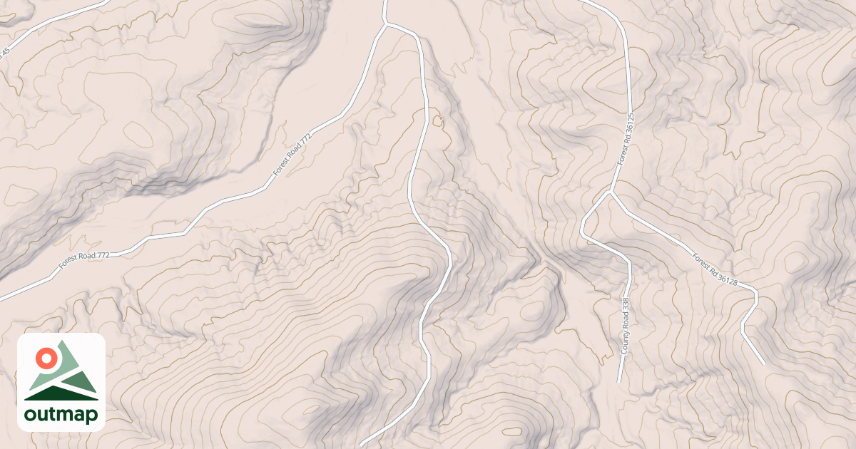 Map of LOCUST MTN