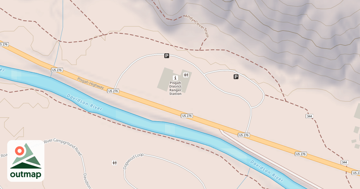Map of PISGAH RANGER OFFICE
