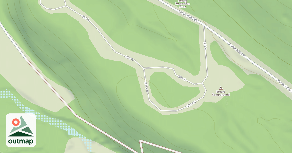 Map of STUART REC AREA CG LOOP INT