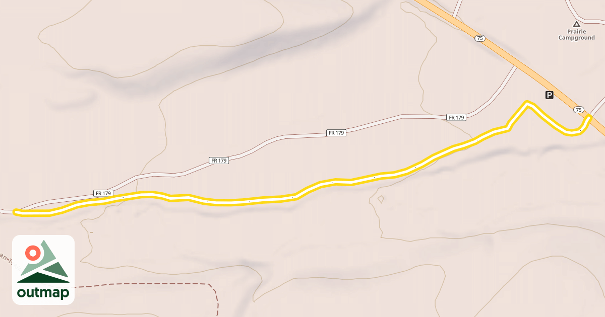Map of Prairie Creek Loop Access