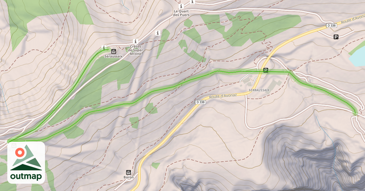 Map of Serraussaix