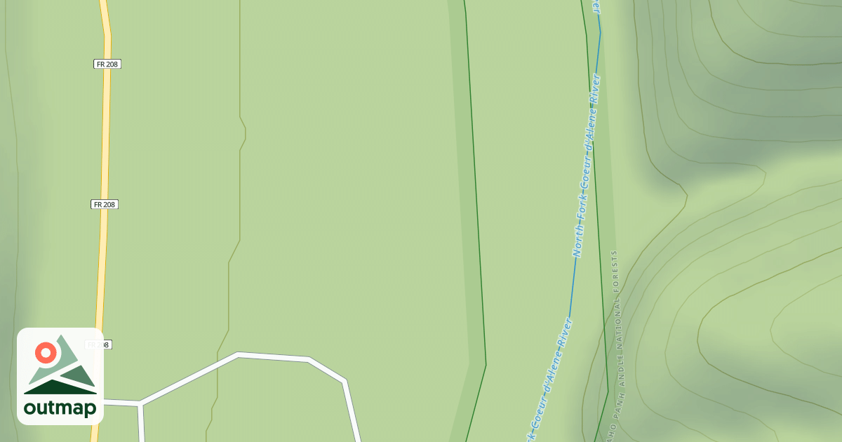 Map of DEVIL'S ELBOW SPUR