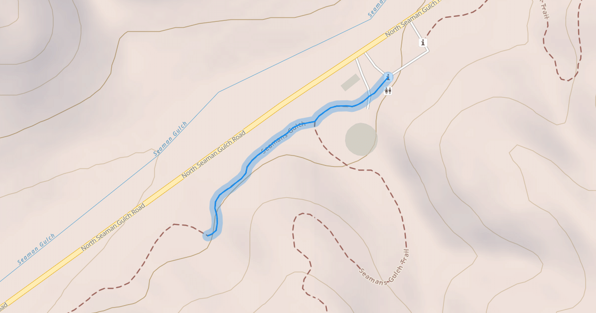 Map preview of Seamans Gulch