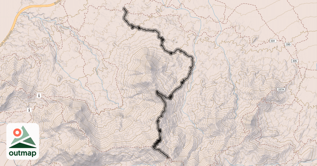 Map of Red Mountain Rush
