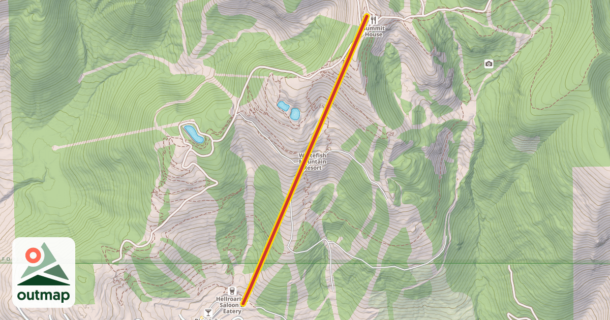 Map of Chair 1 Big Mountain Express