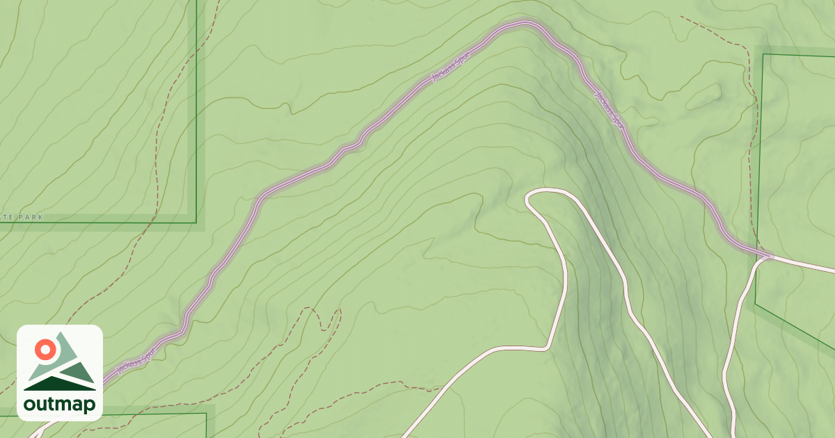 Map of Jackass Spur