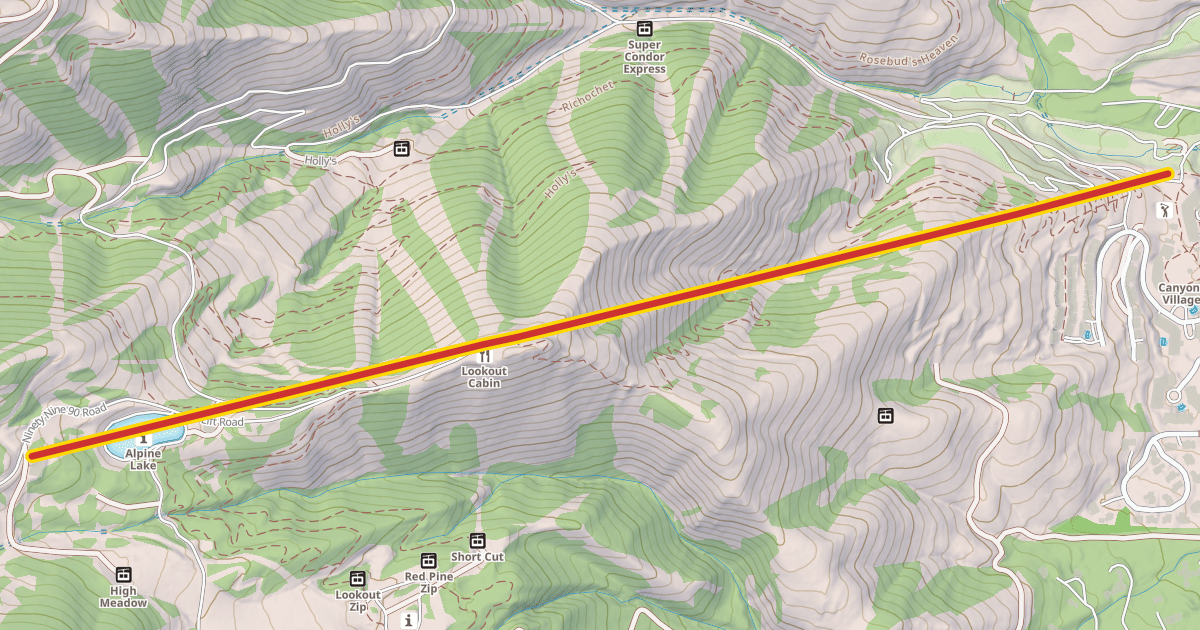 Map preview of Orange Bubble Express