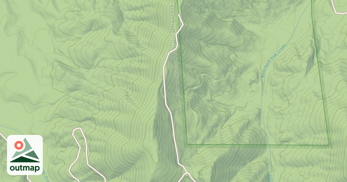 Map of DRAIN RIDGE