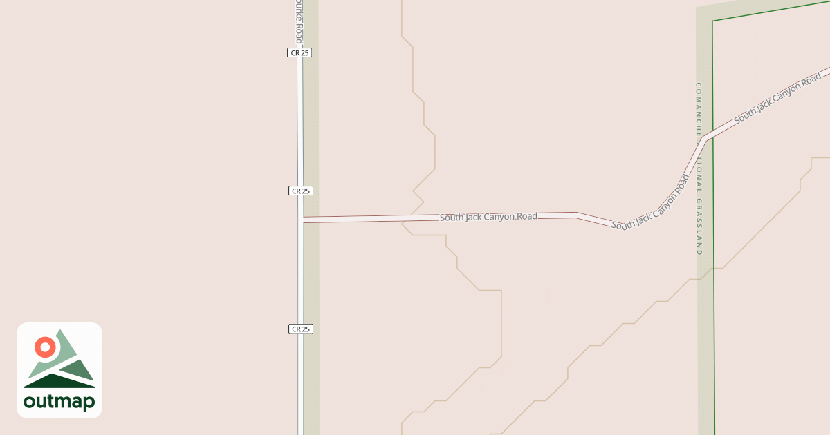Map of SOUTH JACK CANYON