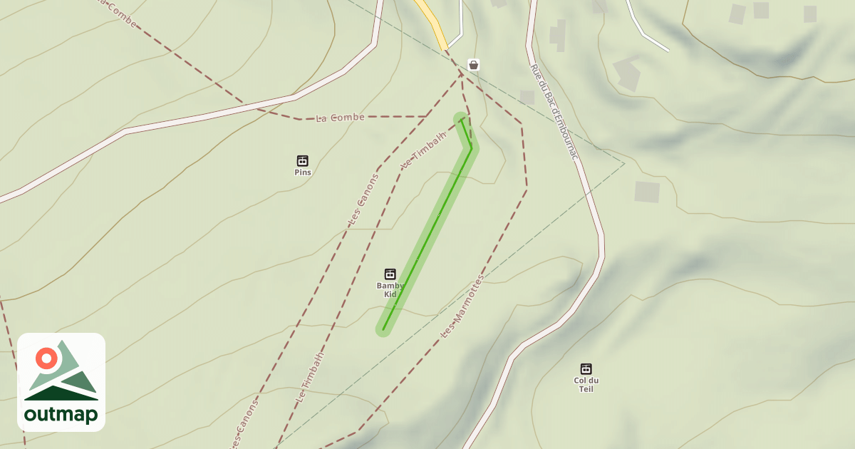 Map of Piste École