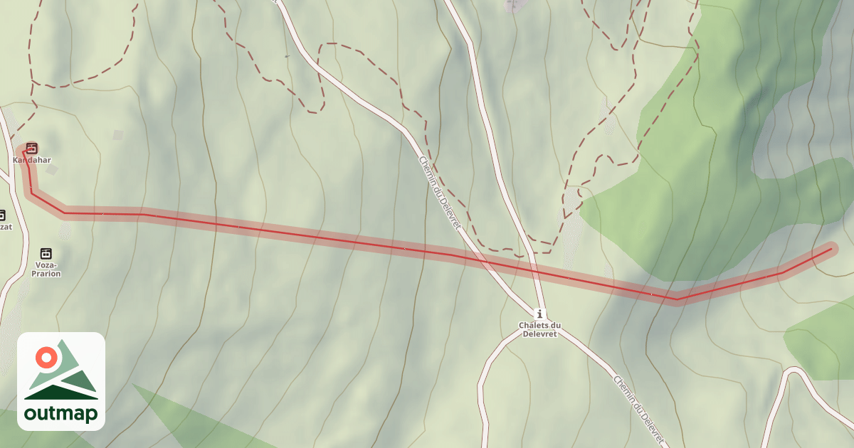 Map of Kandahar Supérieur La Cassure