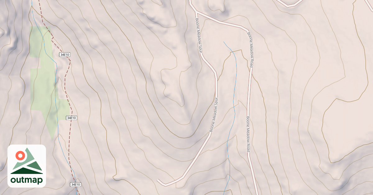 Map of BOONE MEADOW
