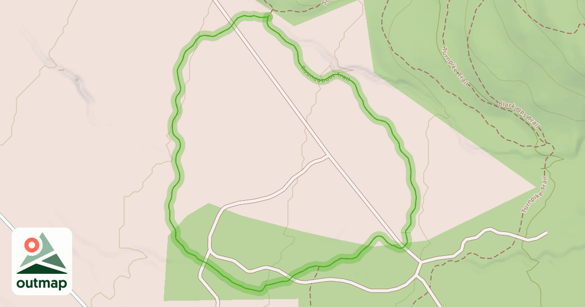 Map of Roundabout Trail