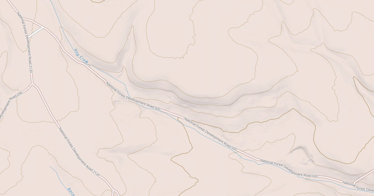 Map preview of USFS National Forest System Roads {728B1DBE-86BE-4D9D-84A8-508A8D6300CE}