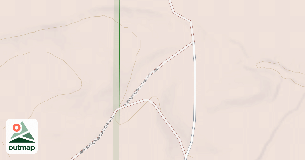 Map of BIRCH SPRING-PASS CREEK LOOP